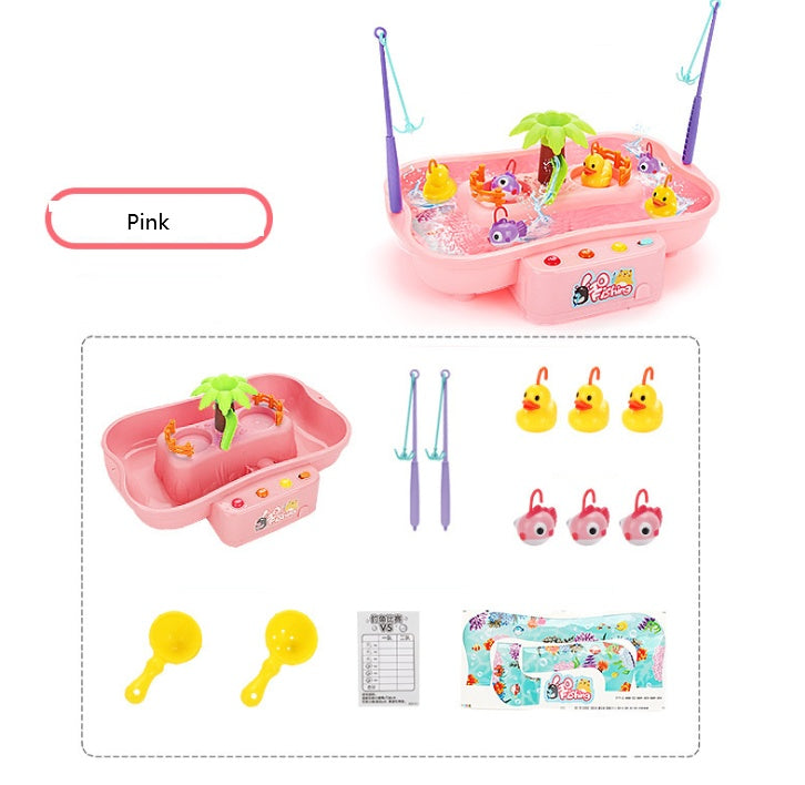 Rotating Fishing Game Set with Magnetic Rods