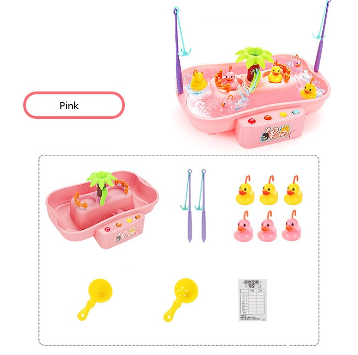 Rotating Fishing Game Set with Magnetic Rods
