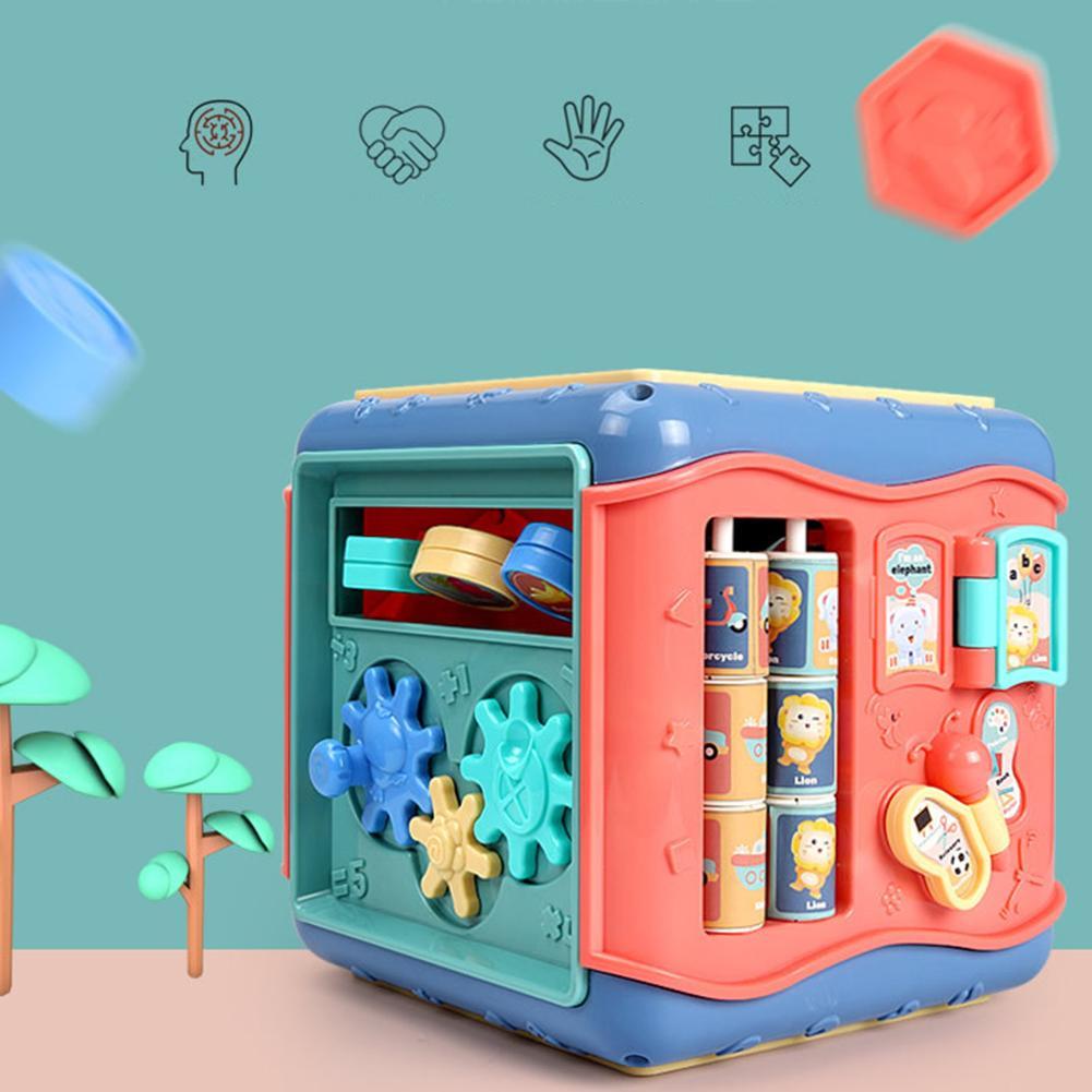 Six-Sided Montessori Activity Cube for Kids