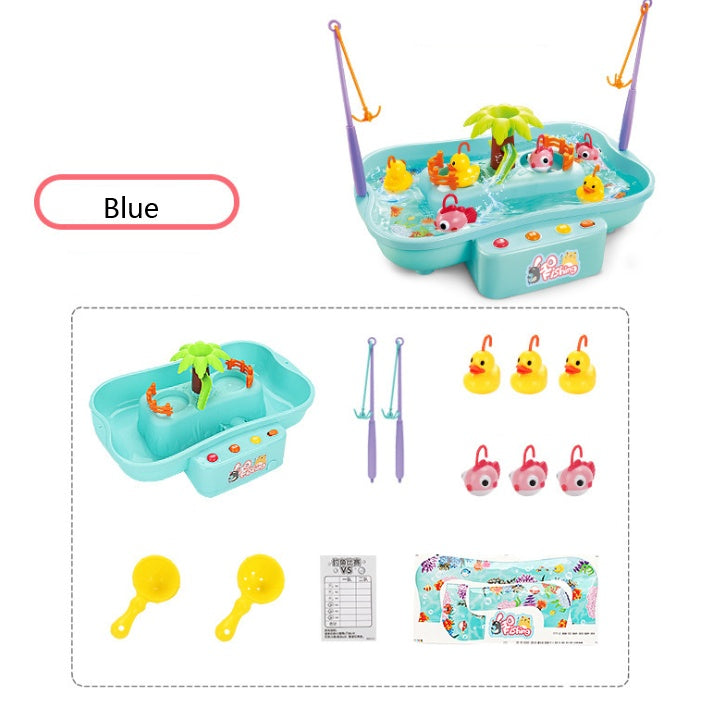 Rotating Fishing Game Set with Magnetic Rods