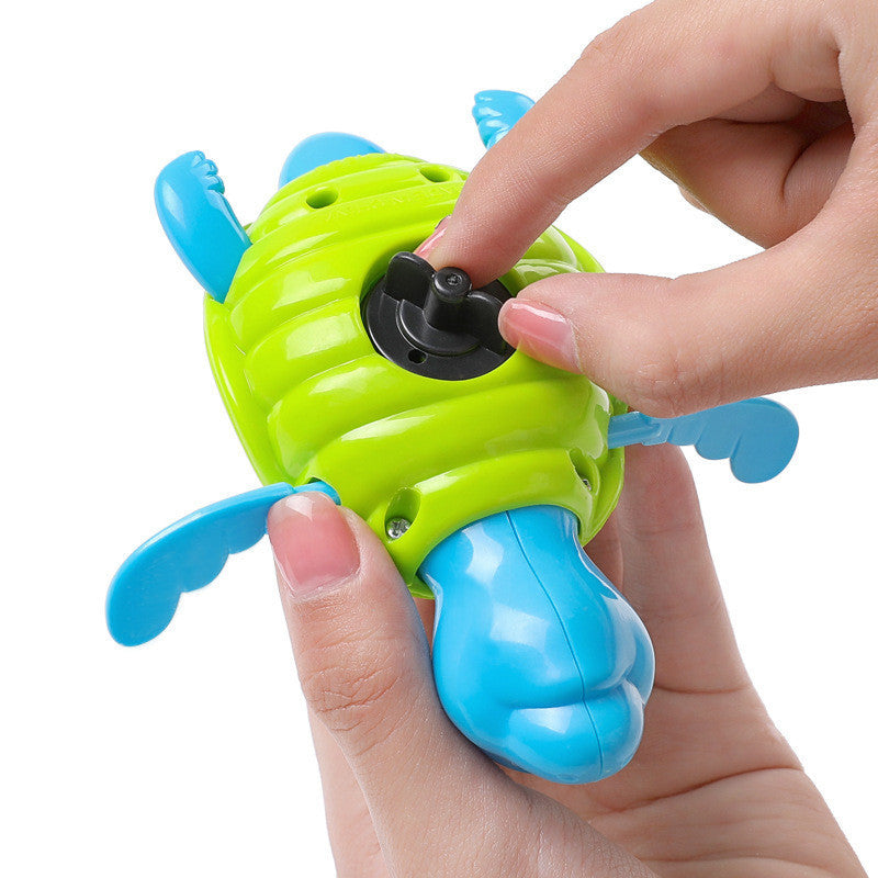 Wind-Up Swimming Turtle Bath Toy for Babies