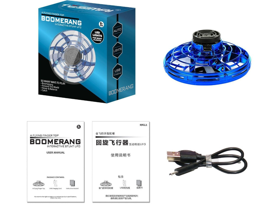 Flying Spinner Toy with LED Lights