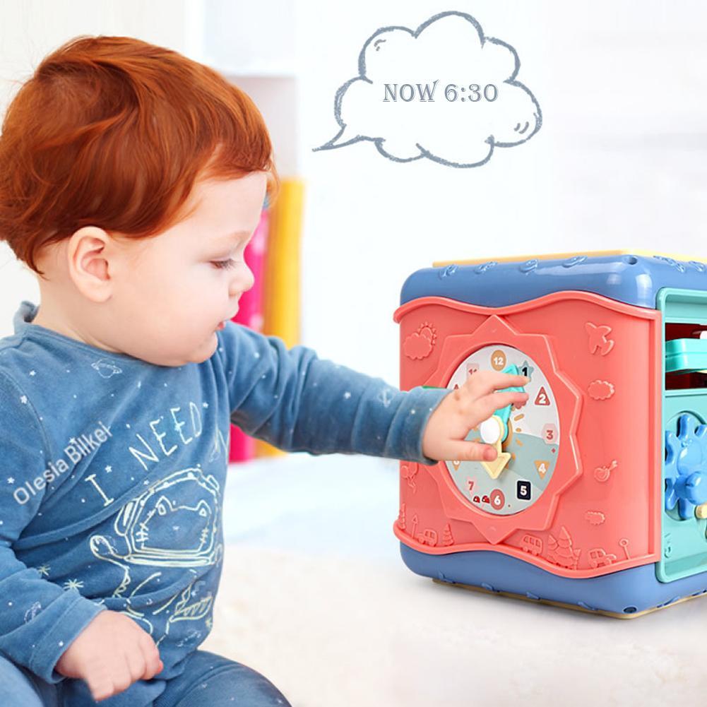Six-Sided Montessori Activity Cube for Kids