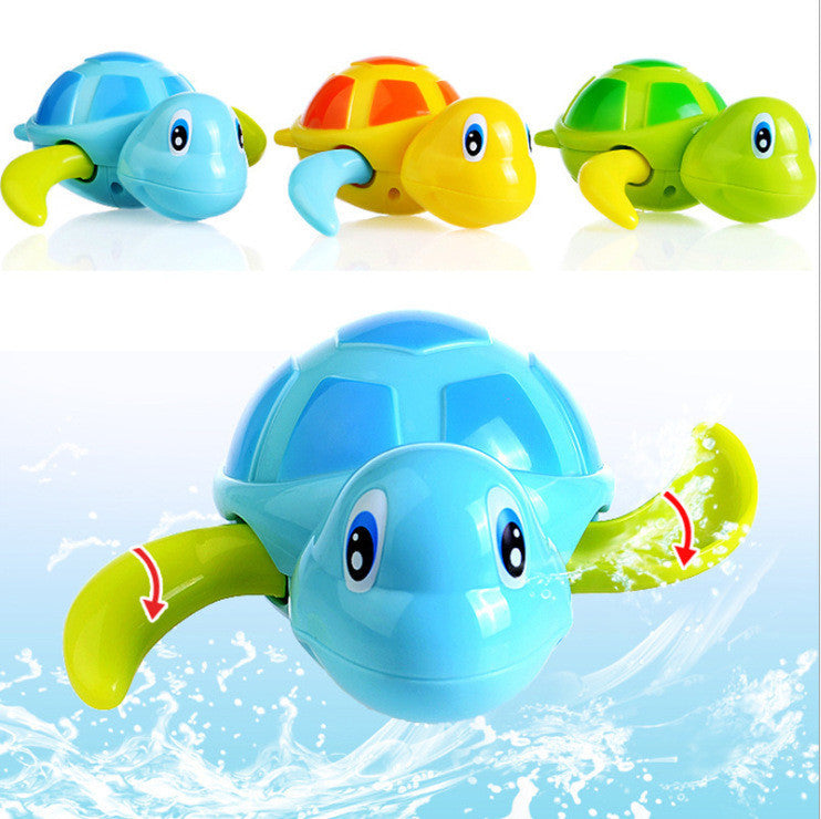 Wind-Up Swimming Turtle Bath Toy for Babies