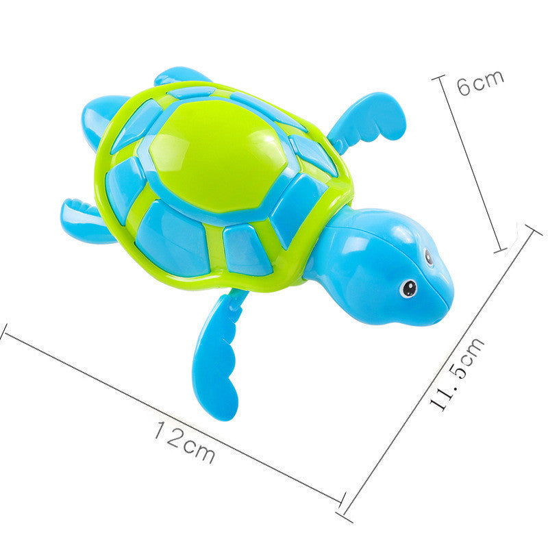 Wind-Up Swimming Turtle Bath Toy for Babies