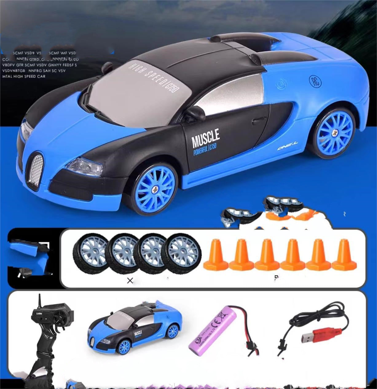 2.4 GHz Remote Control Drift Car with Four-Wheel Drive