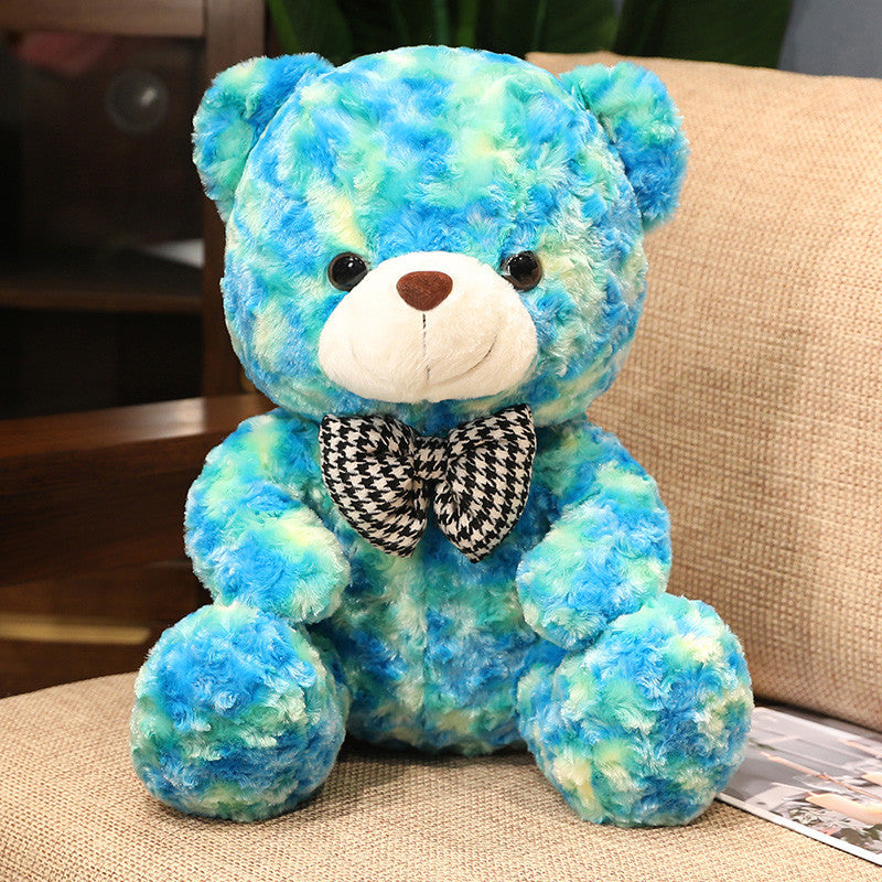 Plush Bear Doll with Bow Accessory
