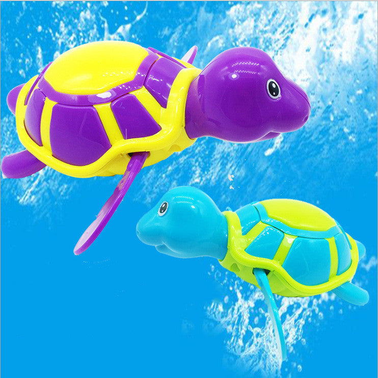 Wind-Up Swimming Turtle Bath Toy for Babies