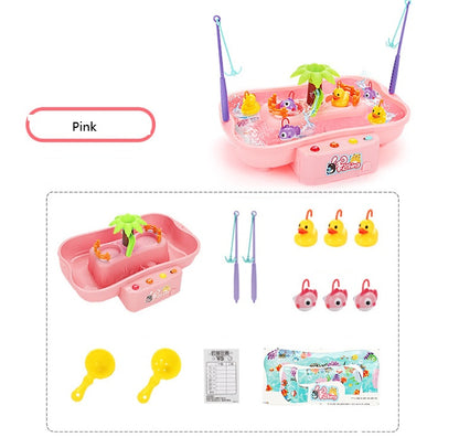 Rotating Fishing Game Set with Magnetic Rods