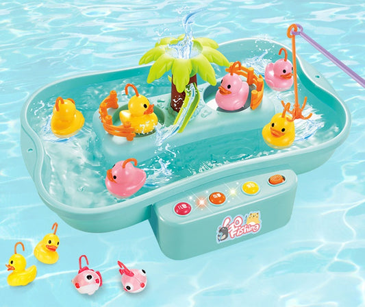 Rotating Fishing Game Set with Magnetic Rods