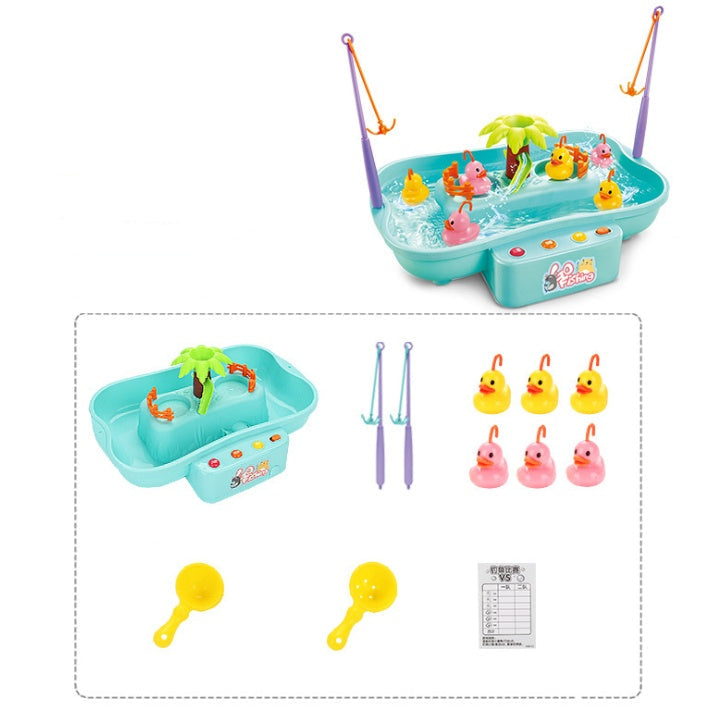 Rotating Fishing Game Set with Magnetic Rods