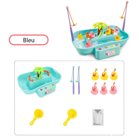 Rotating Fishing Game Set with Magnetic Rods