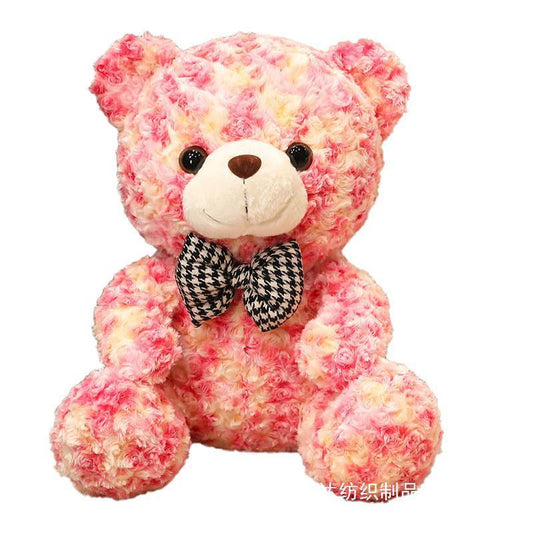 Plush Bear Doll with Bow Accessory