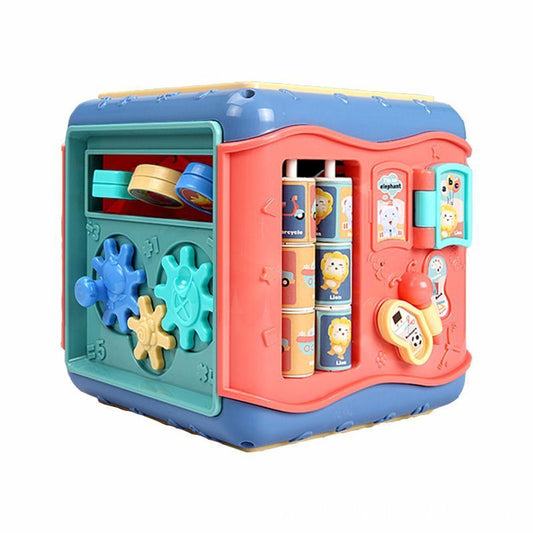 Six-Sided Montessori Activity Cube for Kids