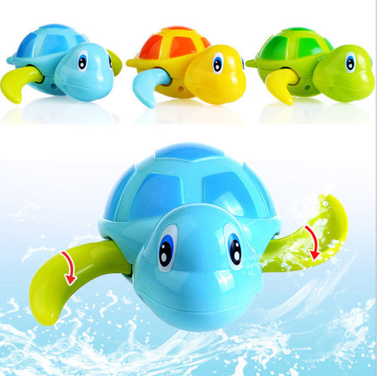 Wind-Up Swimming Turtle Bath Toy for Babies