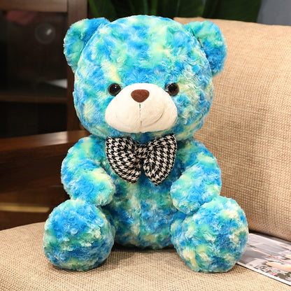 Plush Bear Doll with Bow Accessory