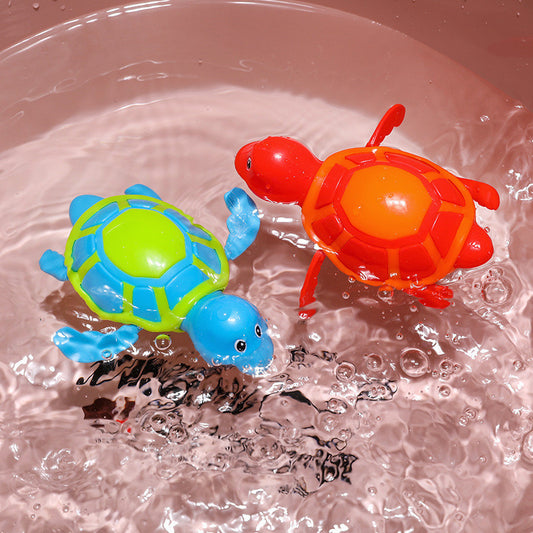 Wind-Up Swimming Turtle Bath Toy for Babies