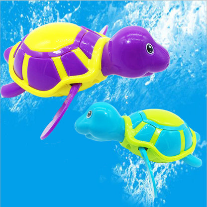 Wind-Up Swimming Turtle Bath Toy for Babies